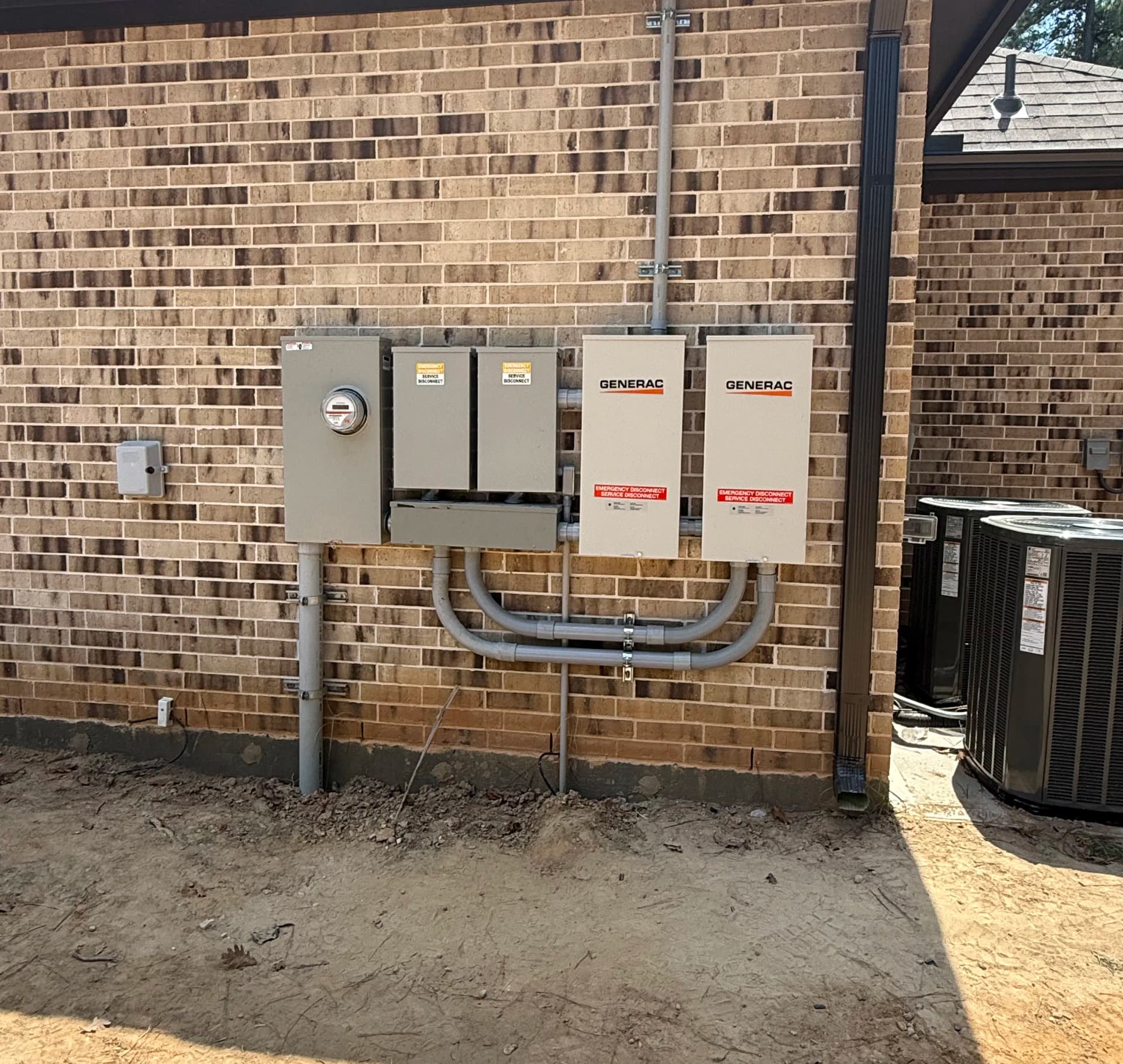 Gallery photos for 26kW Generac Generator Install with Dual Transfer Switches in Willis: Image #3