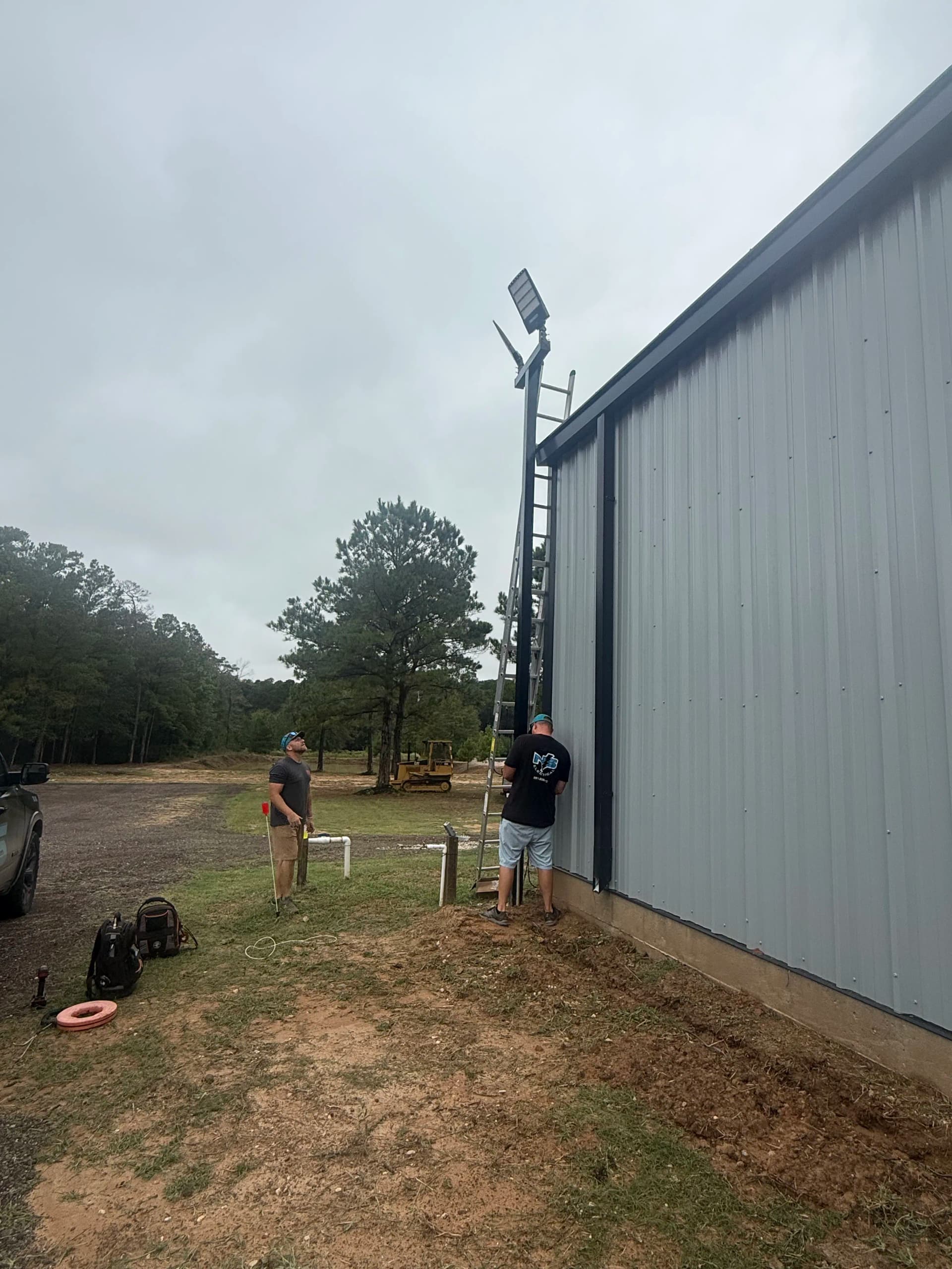 Pole Light and Outdoor Outlet Install for a New Venue Grand Opening image
