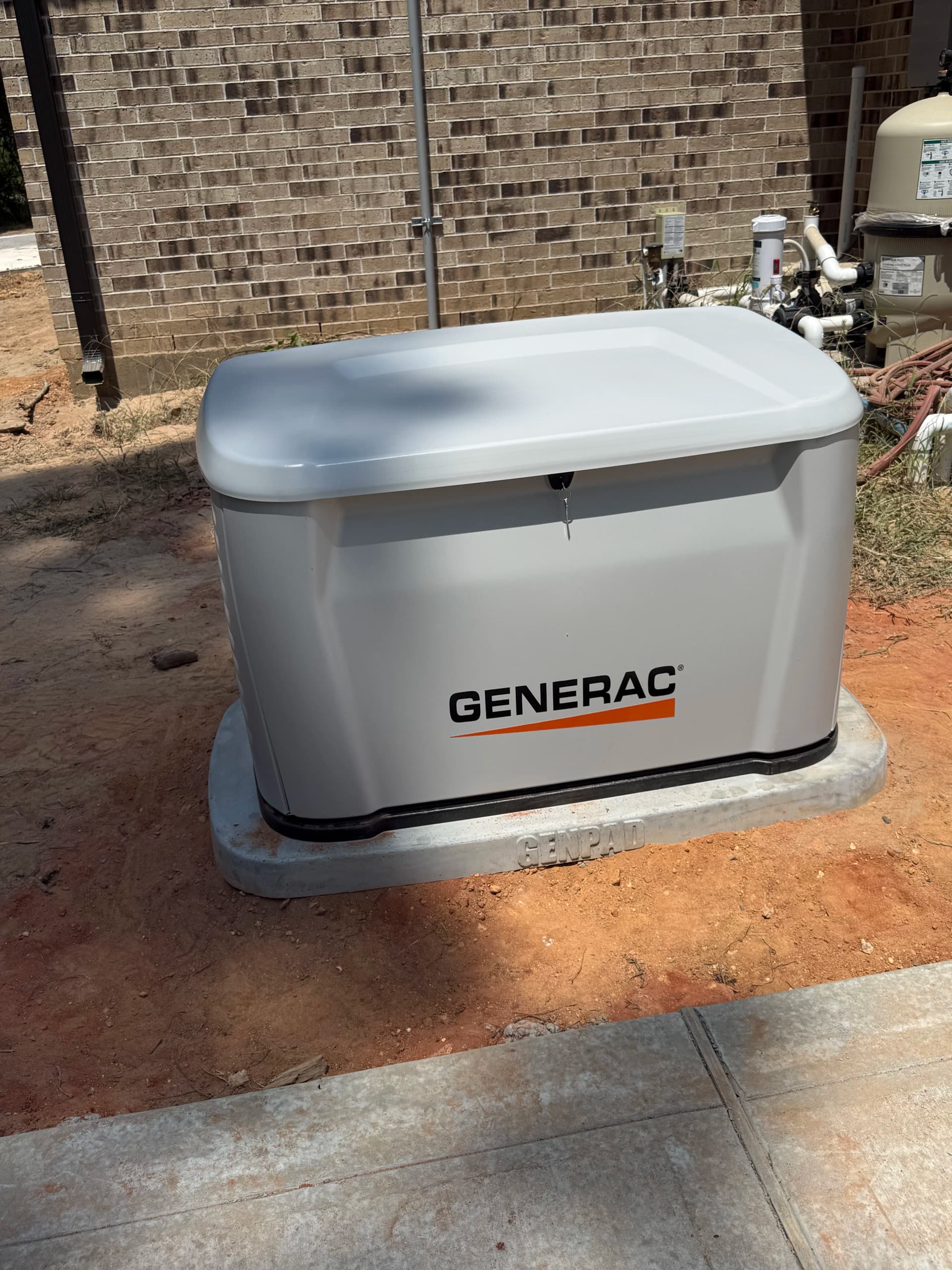 26kW Generac Generator Install with Dual Transfer Switches in Willis image