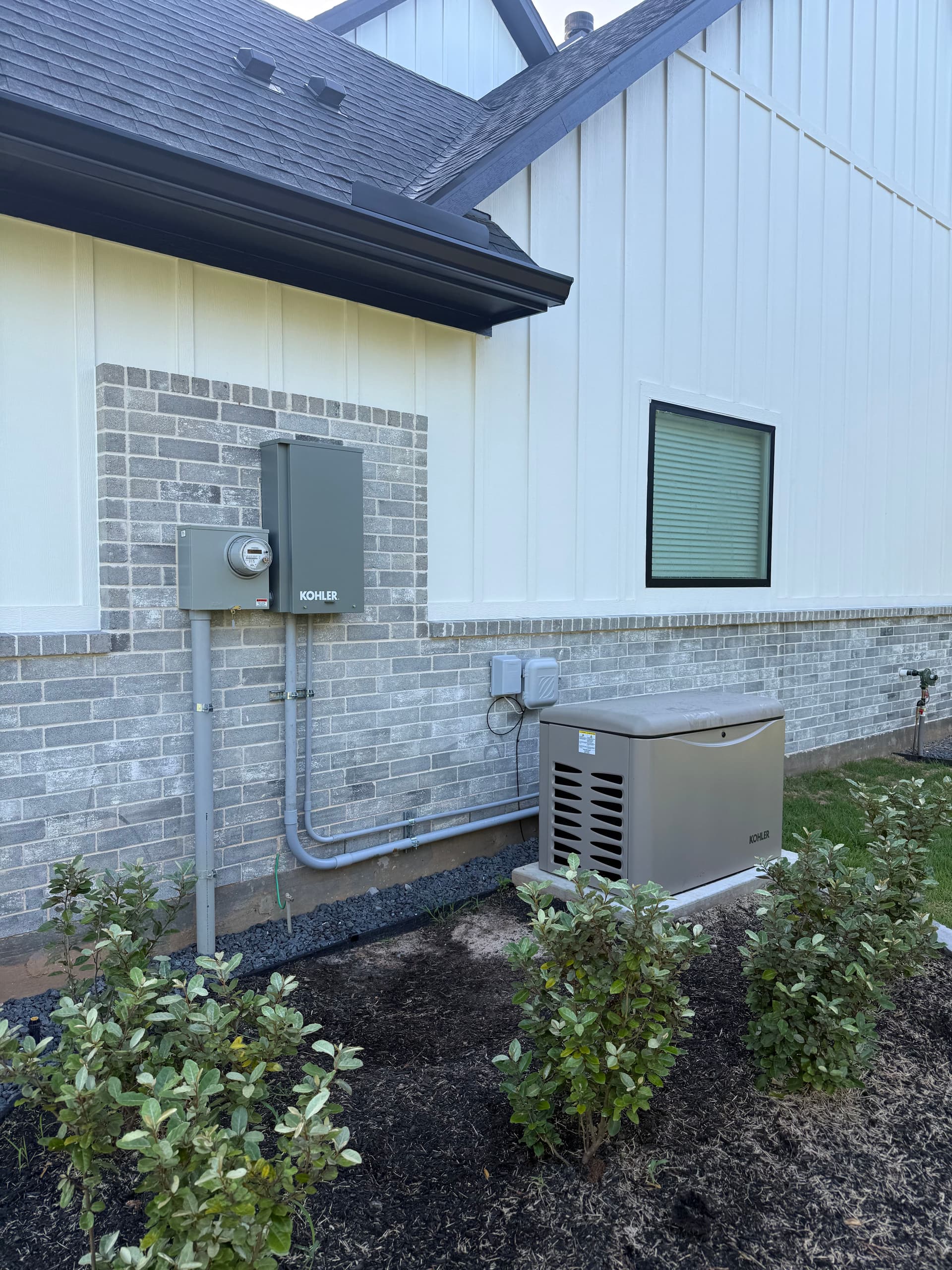 Gallery photos for 20kW Kohler Whole-Home Generator Installed with Automatic Transfer Switch: Image #2
