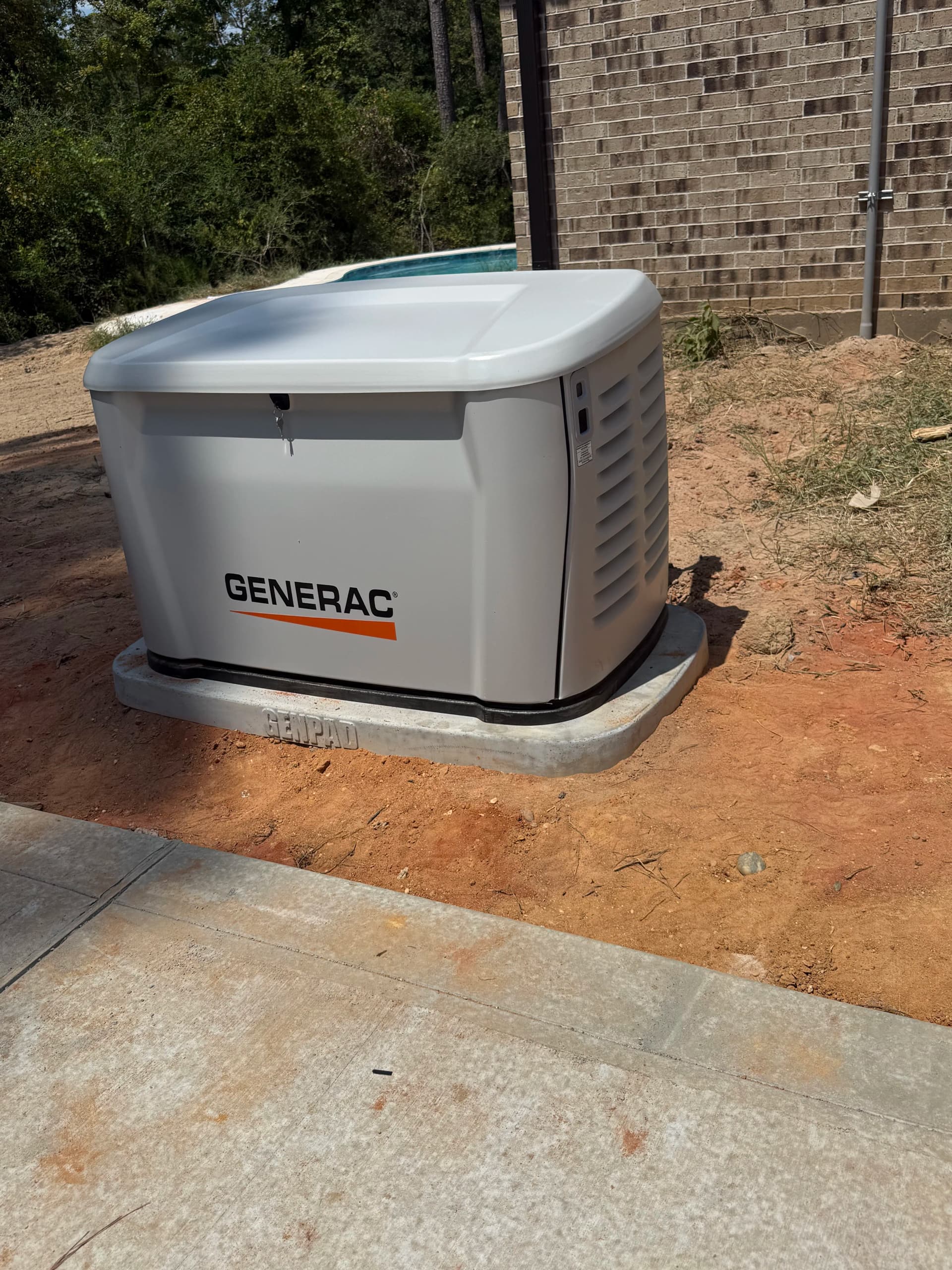Gallery photos for 26kW Generac Generator Install with Dual Transfer Switches in Willis: Image #1