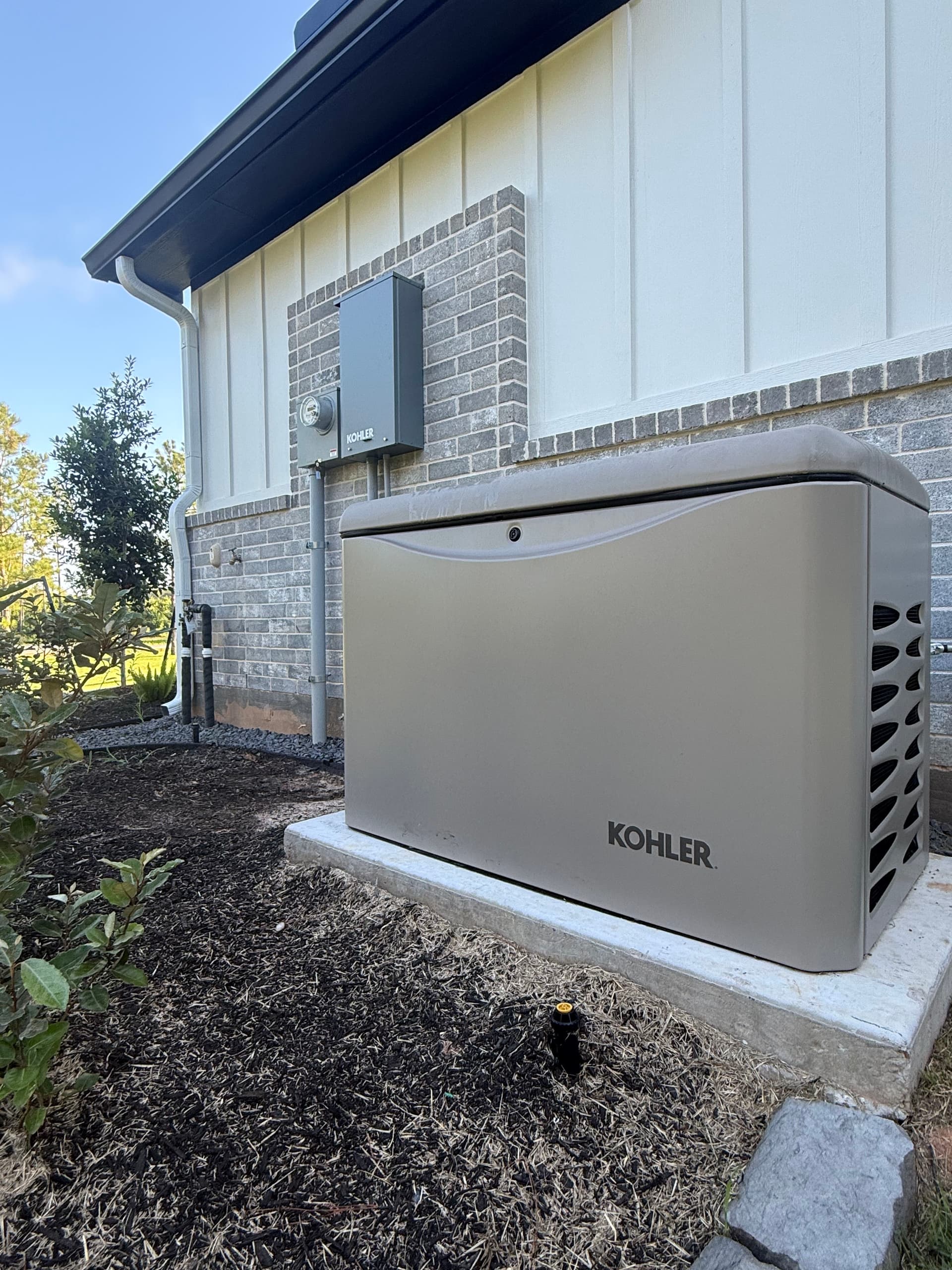 20kW Kohler Whole-Home Generator Installed with Automatic Transfer Switch image