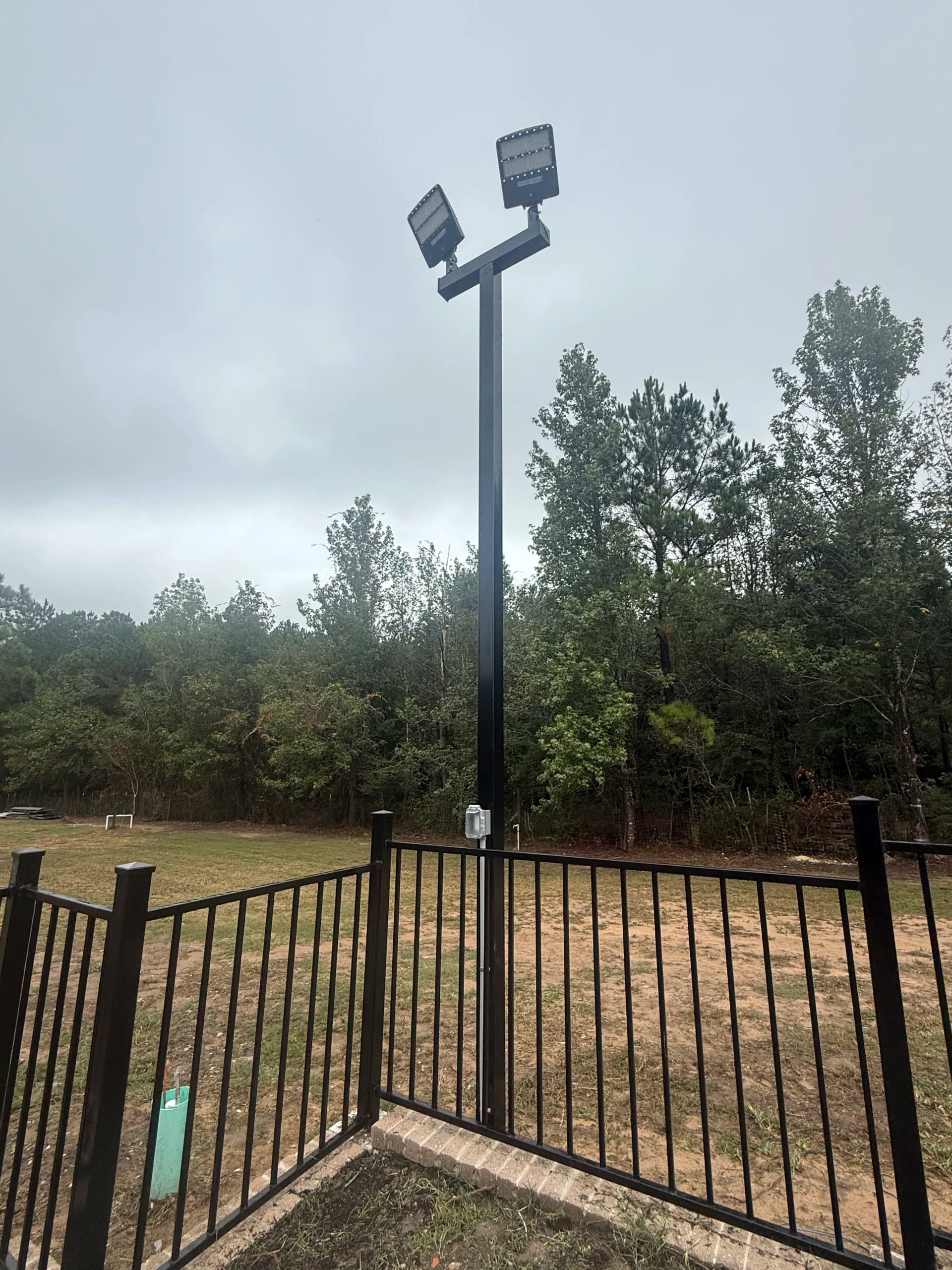 Gallery photos for Pole Light and Outdoor Outlet Install for a New Venue Grand Opening: Image #4