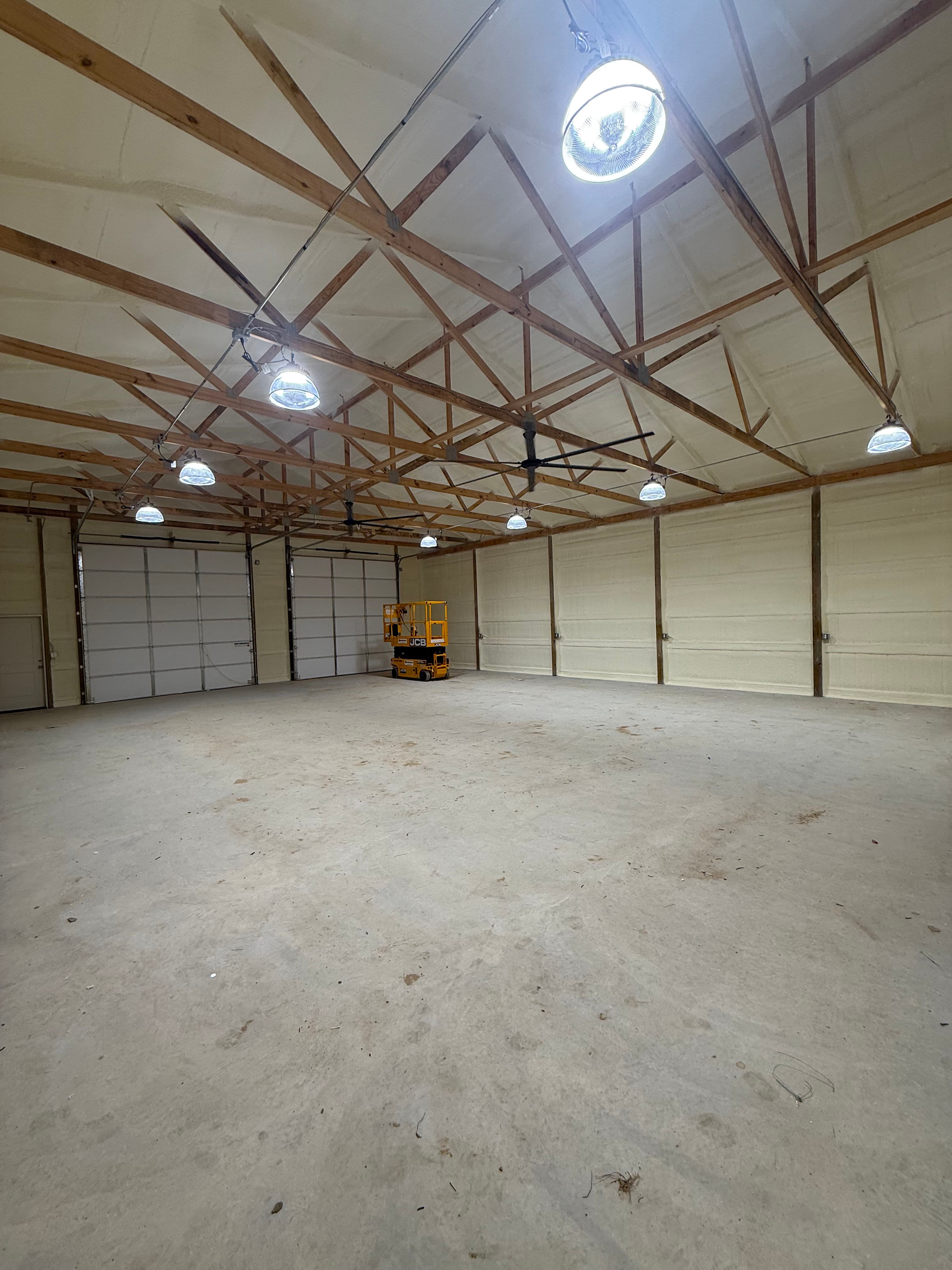 Project Shop Electrical Build-Out with Dimmable LED UFO Lights and 240V Power image