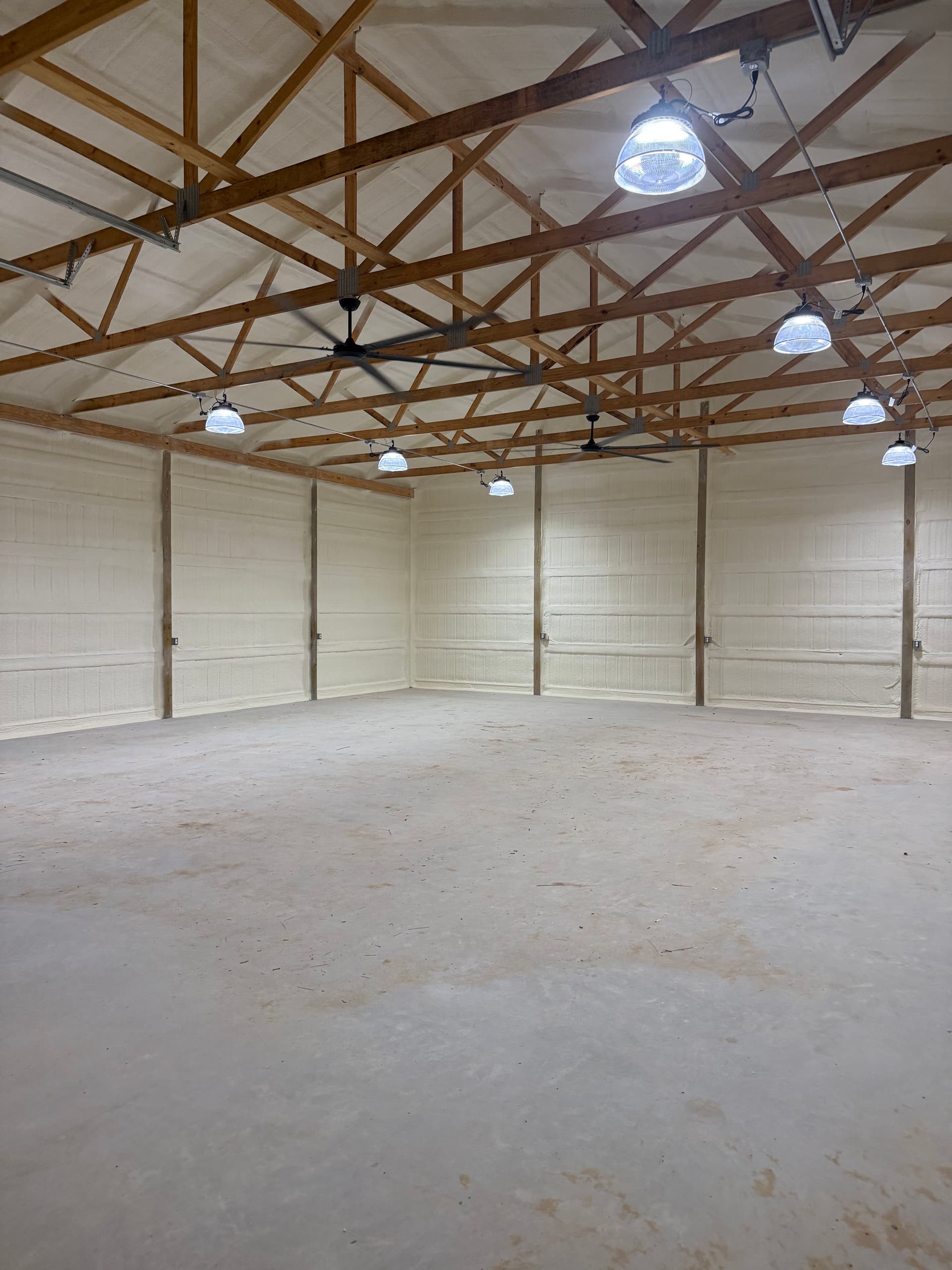 Gallery photos for Shop Electrical Build-Out with Dimmable LED UFO Lights and 240V Power: Image #2